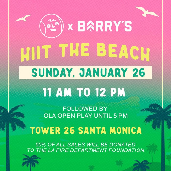 OLA x Barry's HIIT the Beach Group Workout & Open Play